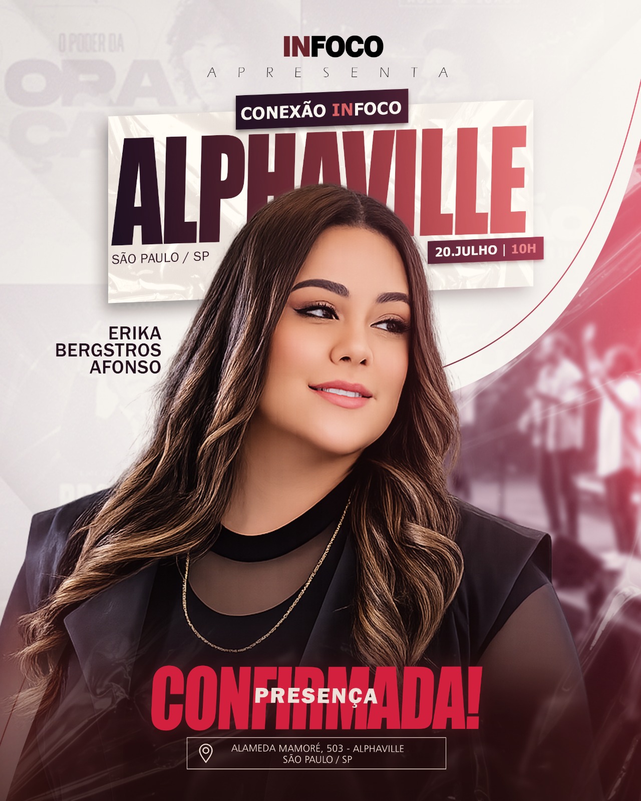 Erika Bergstros Afonso, presença confirmada no Conexão INFOCO Alphaville