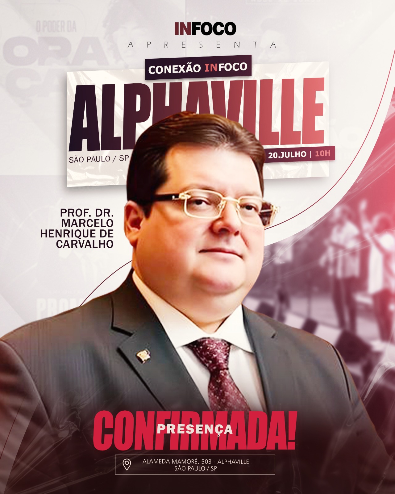 Prof. Dr. Marcelo Henrique de Carvalho, presença confirmada no Conexão INFOCO Alphaville