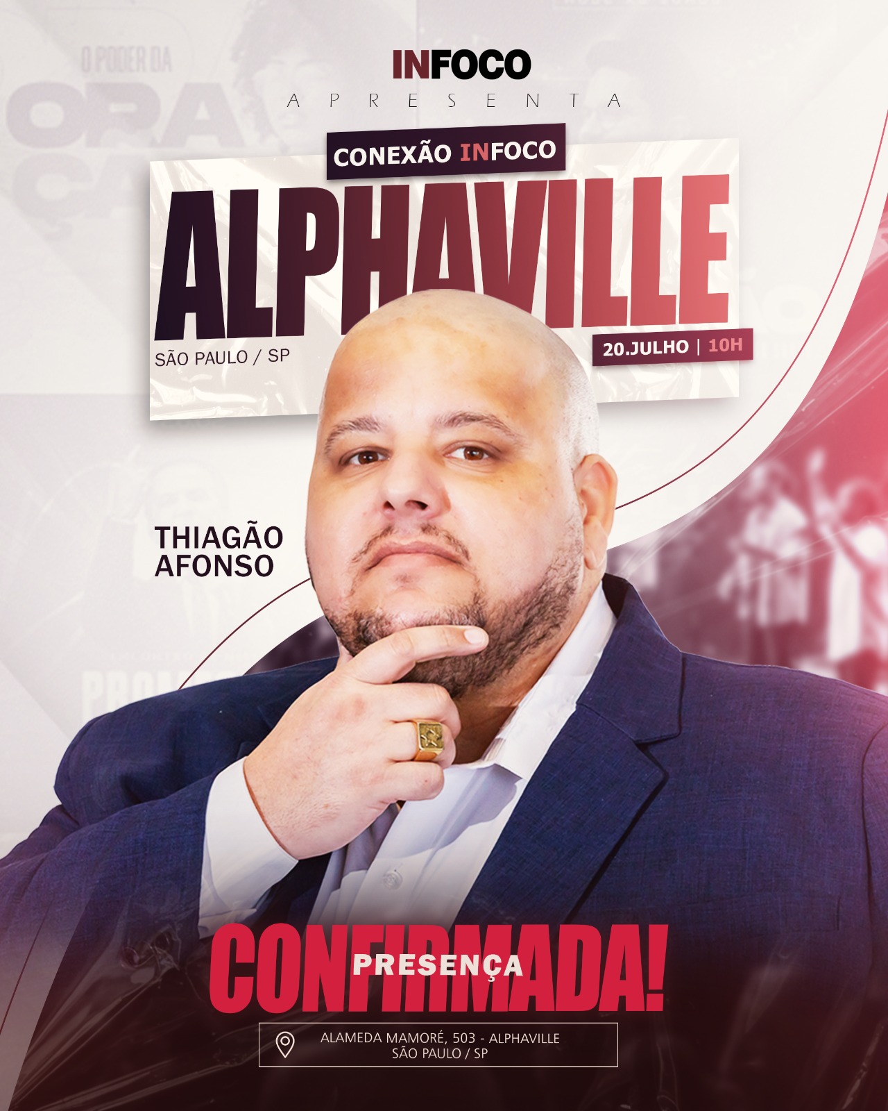 Thiagão Afonso, presença confirmada no Conexão INFOCO Alphaville