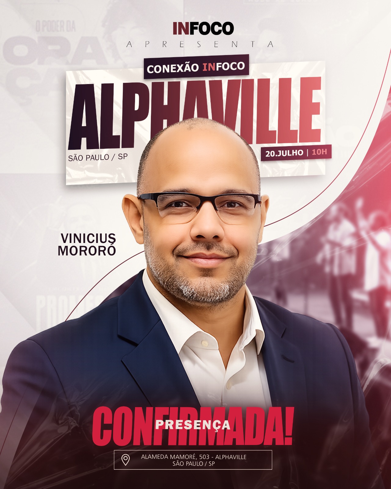 Vinicius Mororó, presença confirmada no Conexão INFOCO Alphaville
